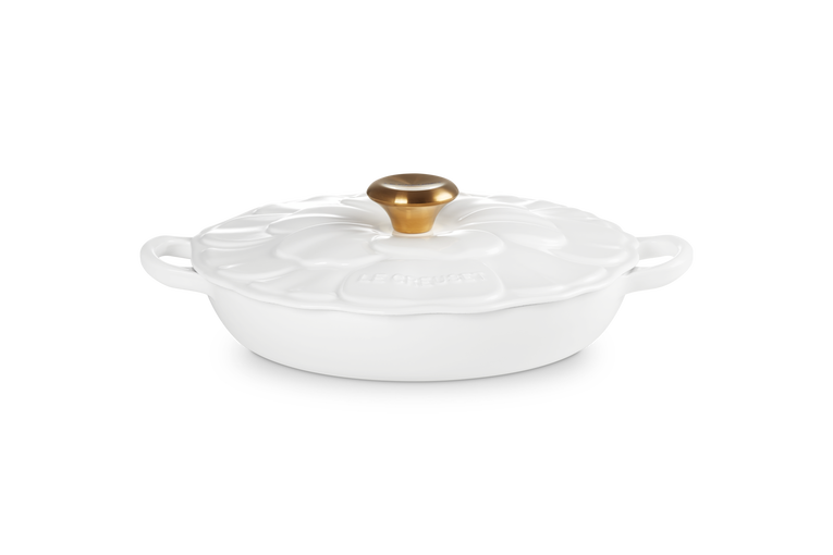 Cast Iron Petal Shallow Casserole